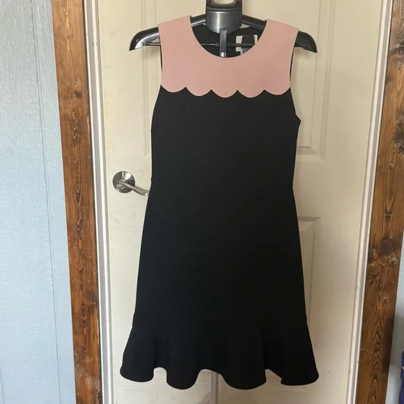kate spade black and pink dress Kate Spade Pink Petal Stamp Dress